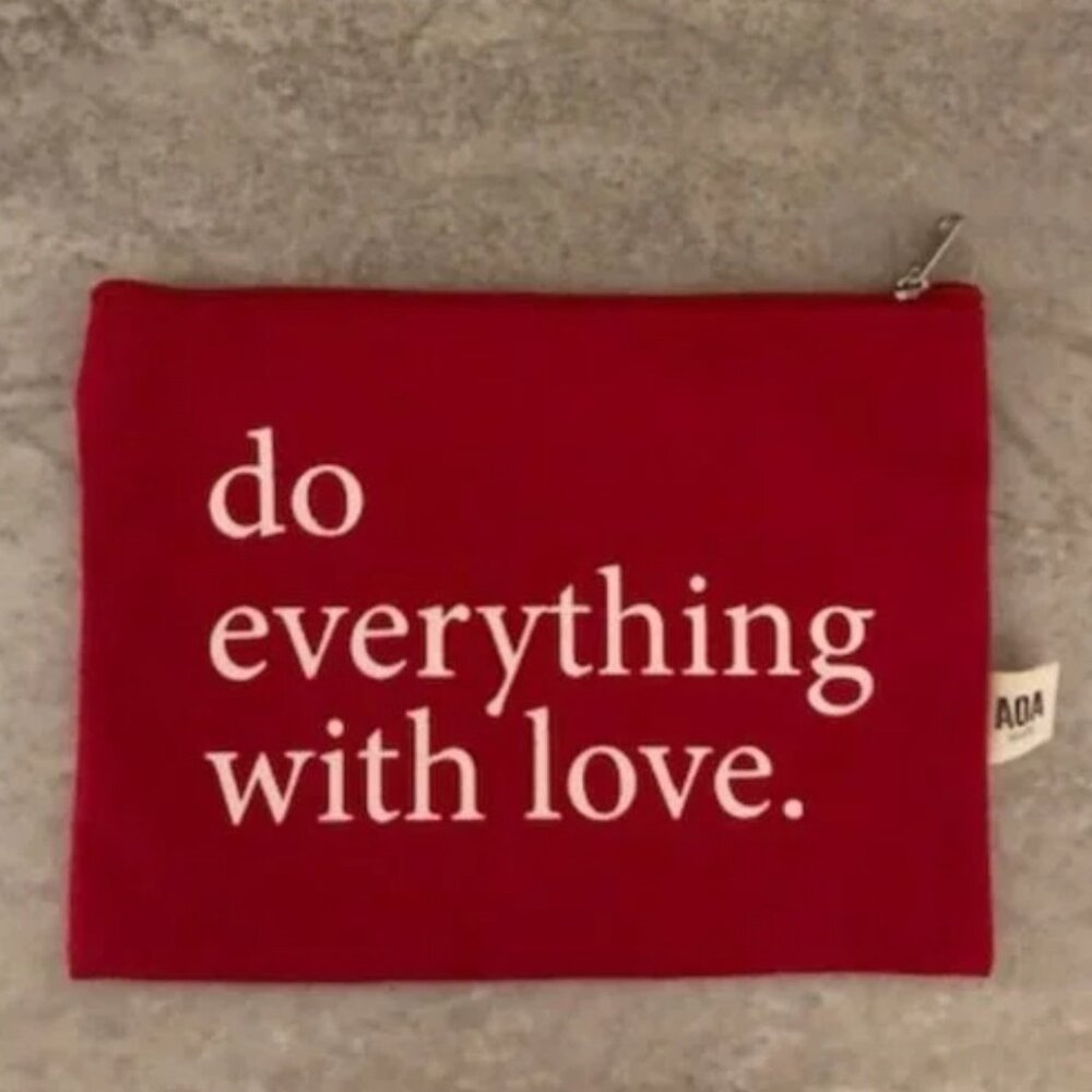 3/$12 AOA Studio Canvas Cosmetic Bag